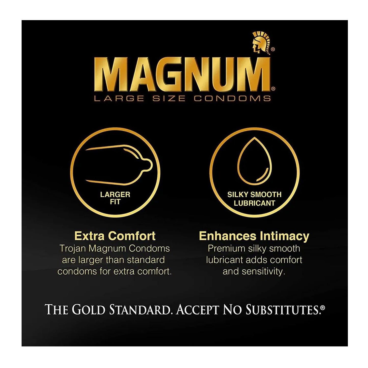 Trojan Magnum Bareskin Large Latex Condoms 3pack