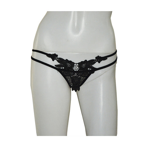 2 Strings Floral Lace Thong