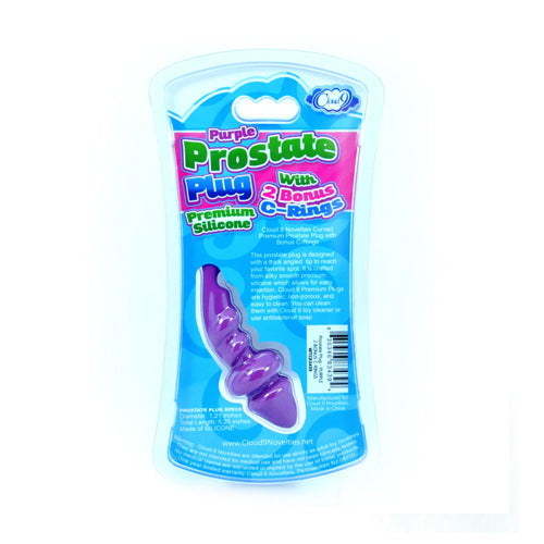 Purple Prostate Plug with C-Rings