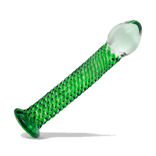 Twisted Texture Glass Dildo