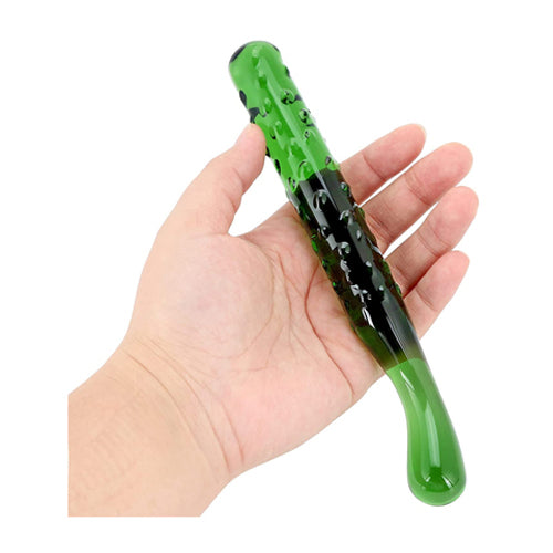 Crystal Cucumber Glass Butt Plug