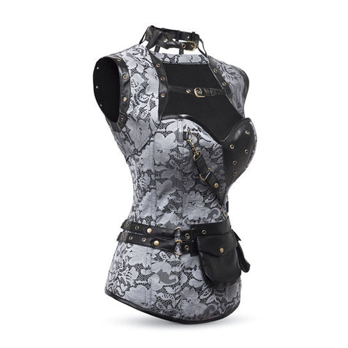 Gray Steampunk with Torera Corset