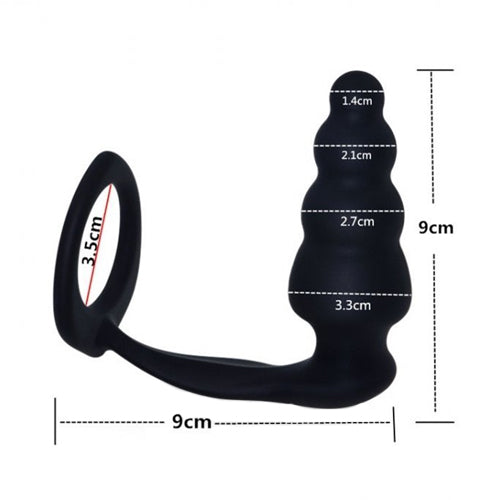 Spiral Butt Plug with Cock Ring