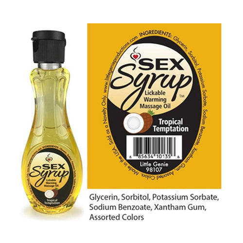 Sex Syrup Warming Massage Oil