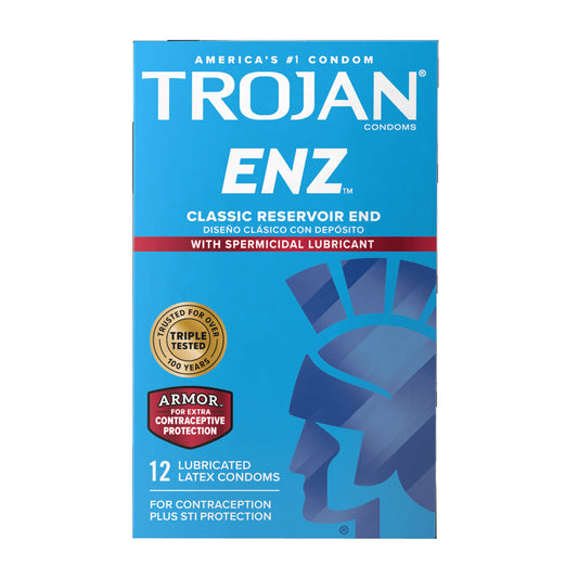 Trojan ENZ Spermicidal Latex Condoms